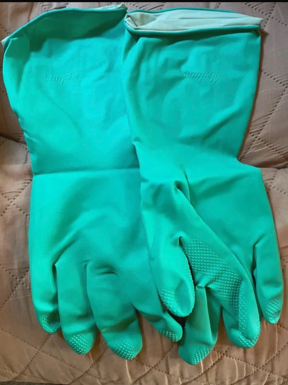 6 pairs Reusable Heavy-Duty Latex Gloves - size S/M